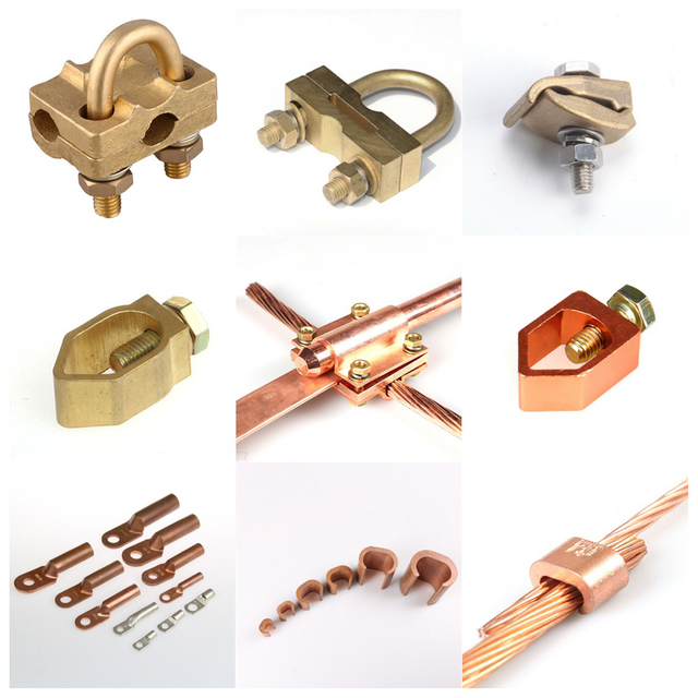 Brass Copper Earth Wire Clamps Earthing Grounding Clamp