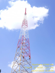 Telecom Tower 3 Legs Galvanized Angular Radio Broadcast TV Tower