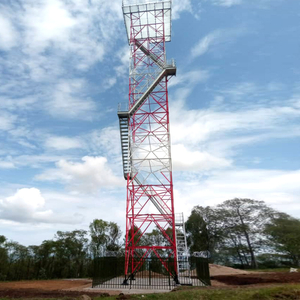 Galvanized Steel Structure Lattice Telecom Radar Tower