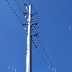Transmission Line Galvanized Steel Pole for Electric Power Tower Systems