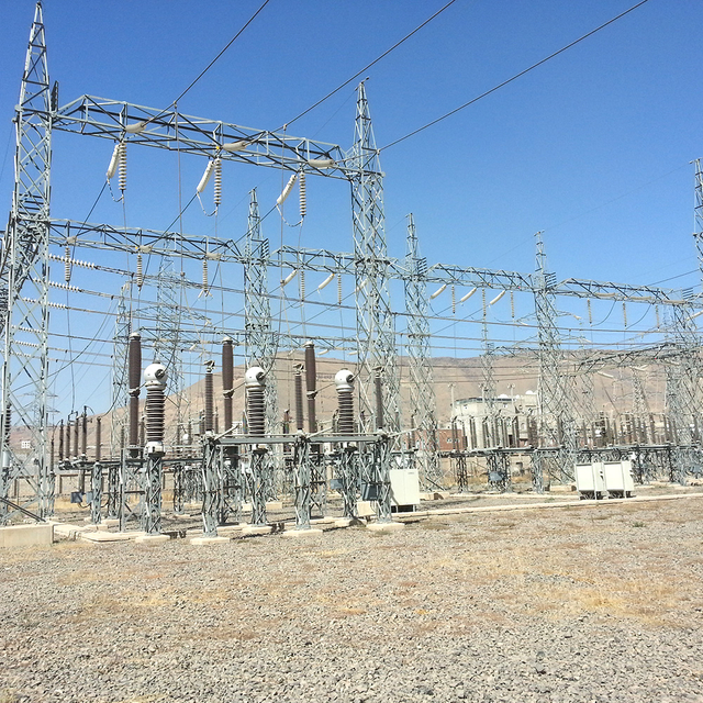 Electricity Steel Substation Structure Galvanized Electric Transmission Tower
