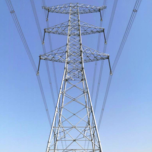 Transmission Line Tower with Galvanization Tubular Angular Steel Tower