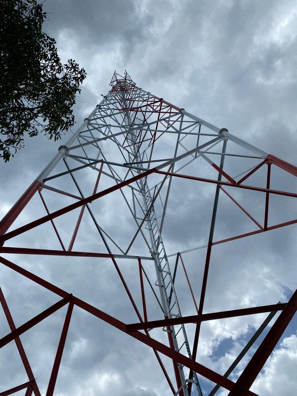 galvanized tubular tower