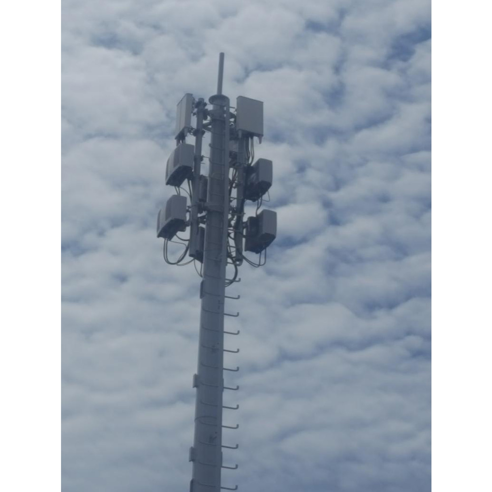 Galvanized Steel Monopole Tower Structure and Installation